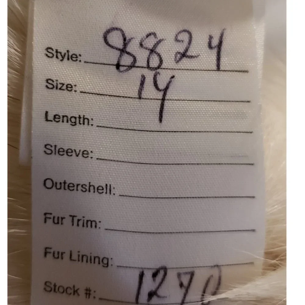 RAJAC LIMITED Canada Women's Winter Leather & Fur Jacket Sz.-14 White - Picture 8 of 8